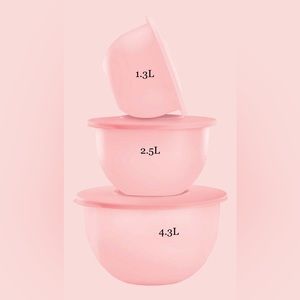 Tupperware impressions classic bowl set of 3 NEW